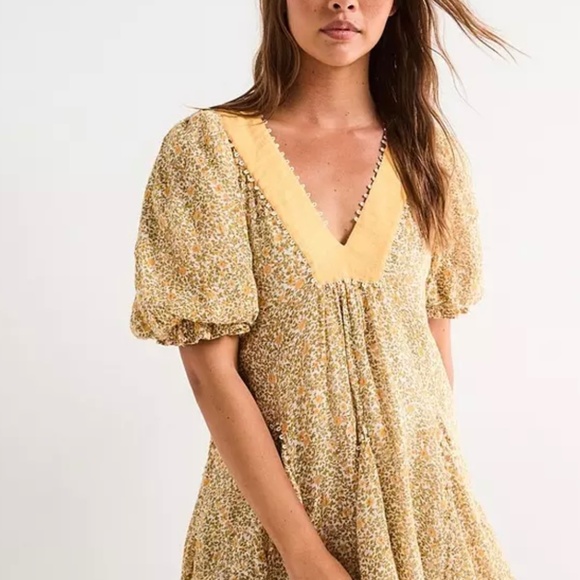 FREE PEOPLE Bali - Coral Mini Dress - Multi - Picture 2 of 4